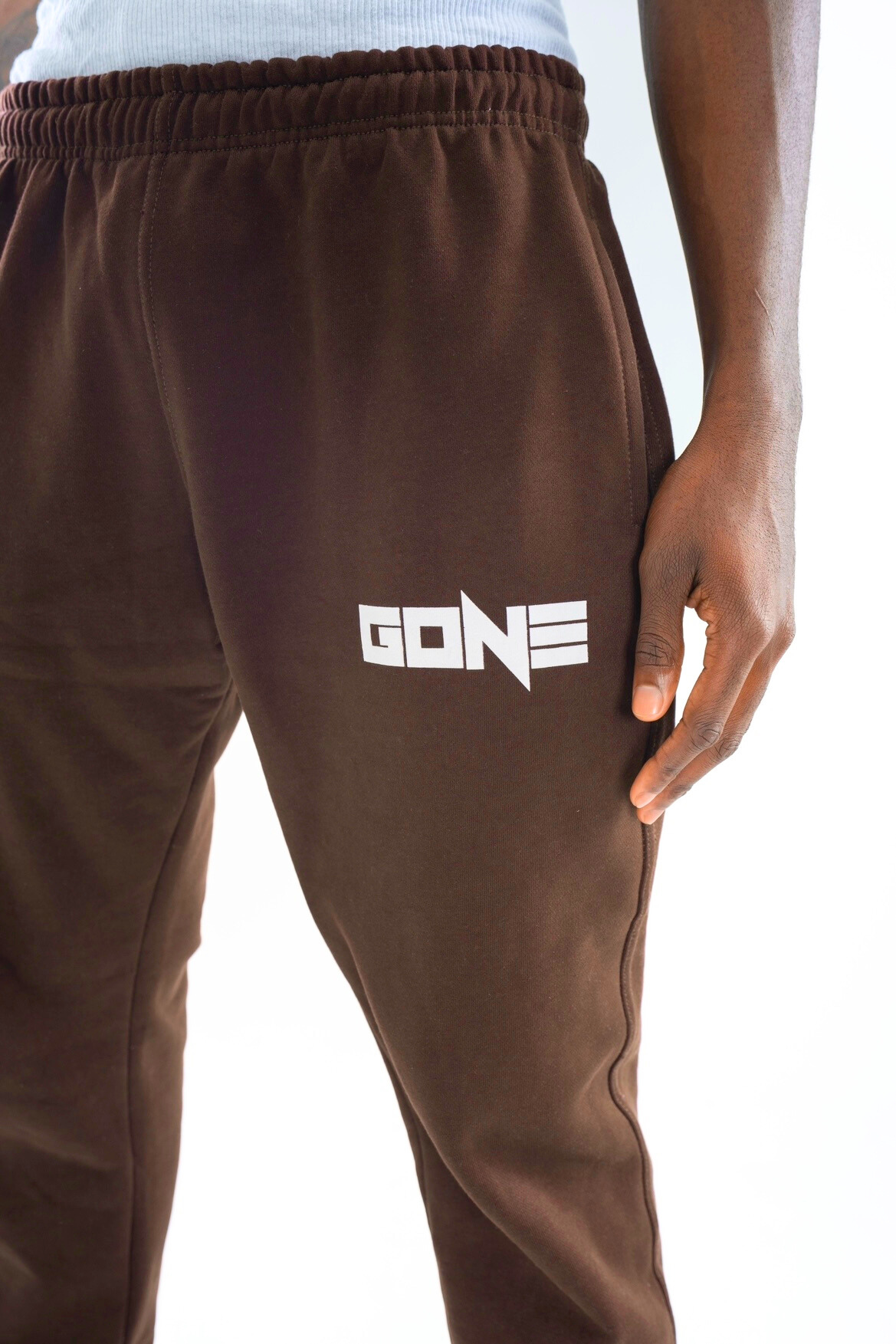 GC Flared joggers - Brown