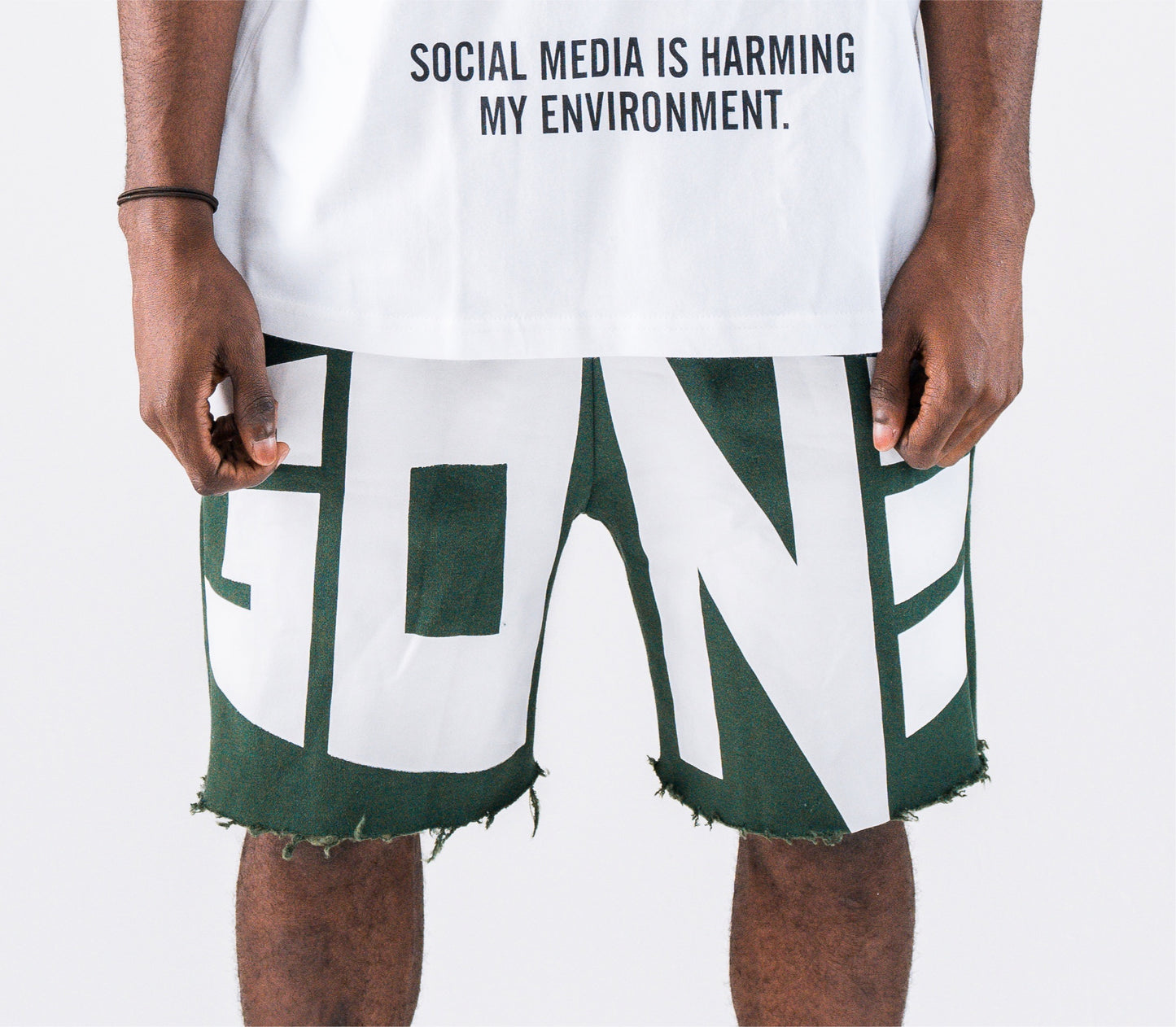 SWC 2 Distressed Shorts - Green