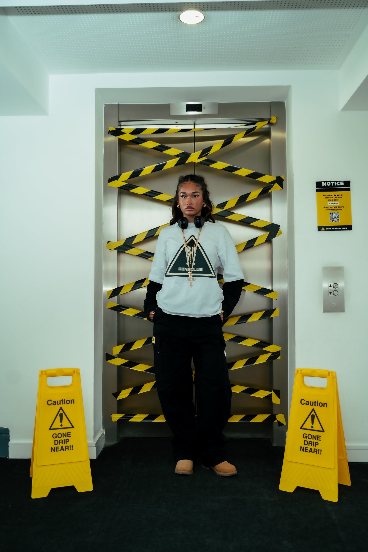 GONE Double Layer Warning Long Sleeve