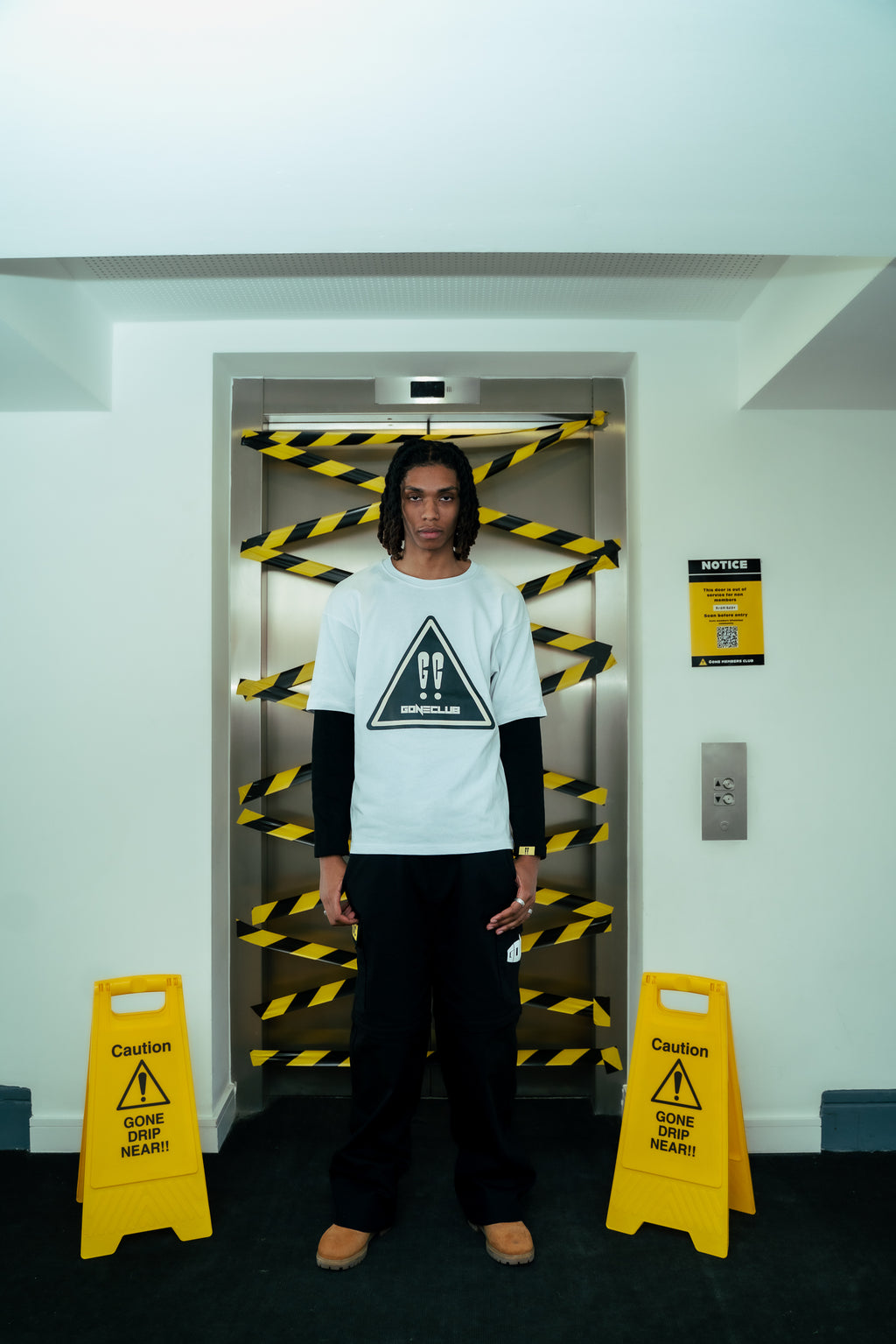 GONE Double Layer Warning Long Sleeve